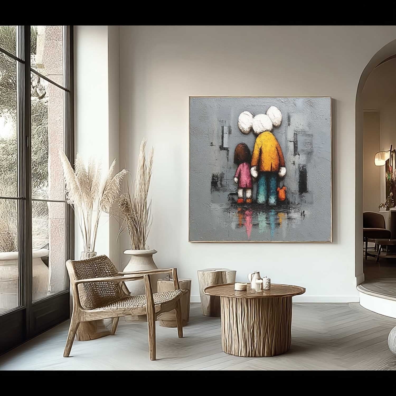 Wall Art Heartfelt Kaws Companion - Neutralighting