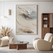 Wall Art Abstract Sand Dune Beige Textured - Neutralighting