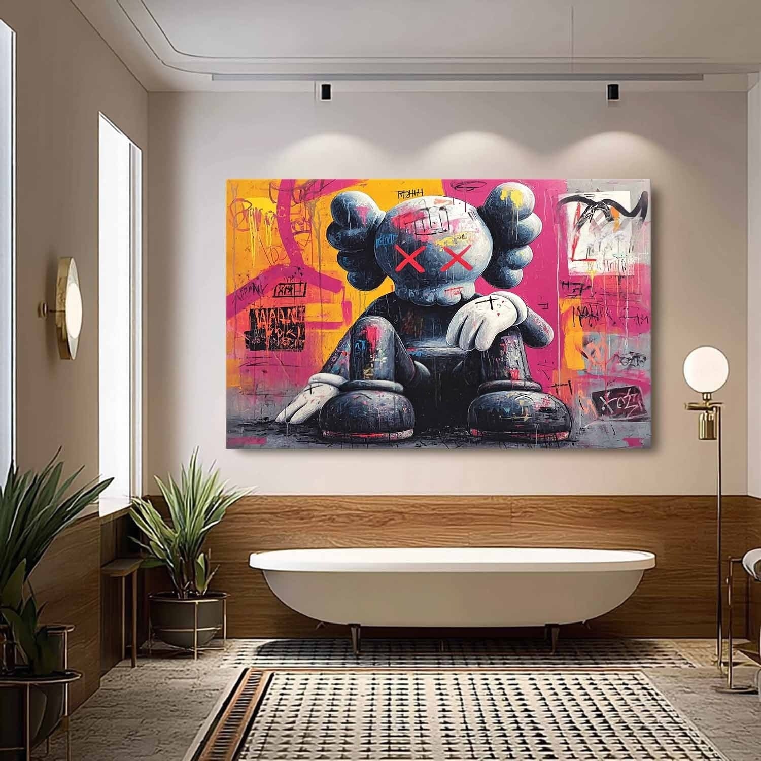 Wall Art Edgy Kaws Companion - Neutralighting