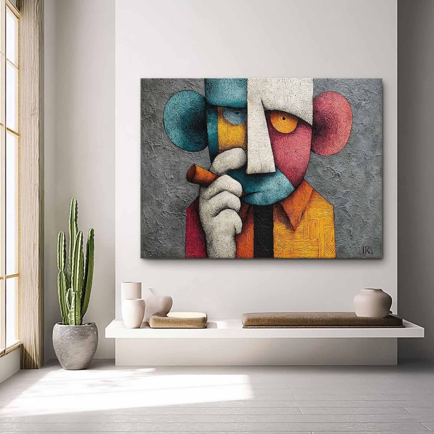 Cubist Kaws Pop Art Painting - Neutralighting