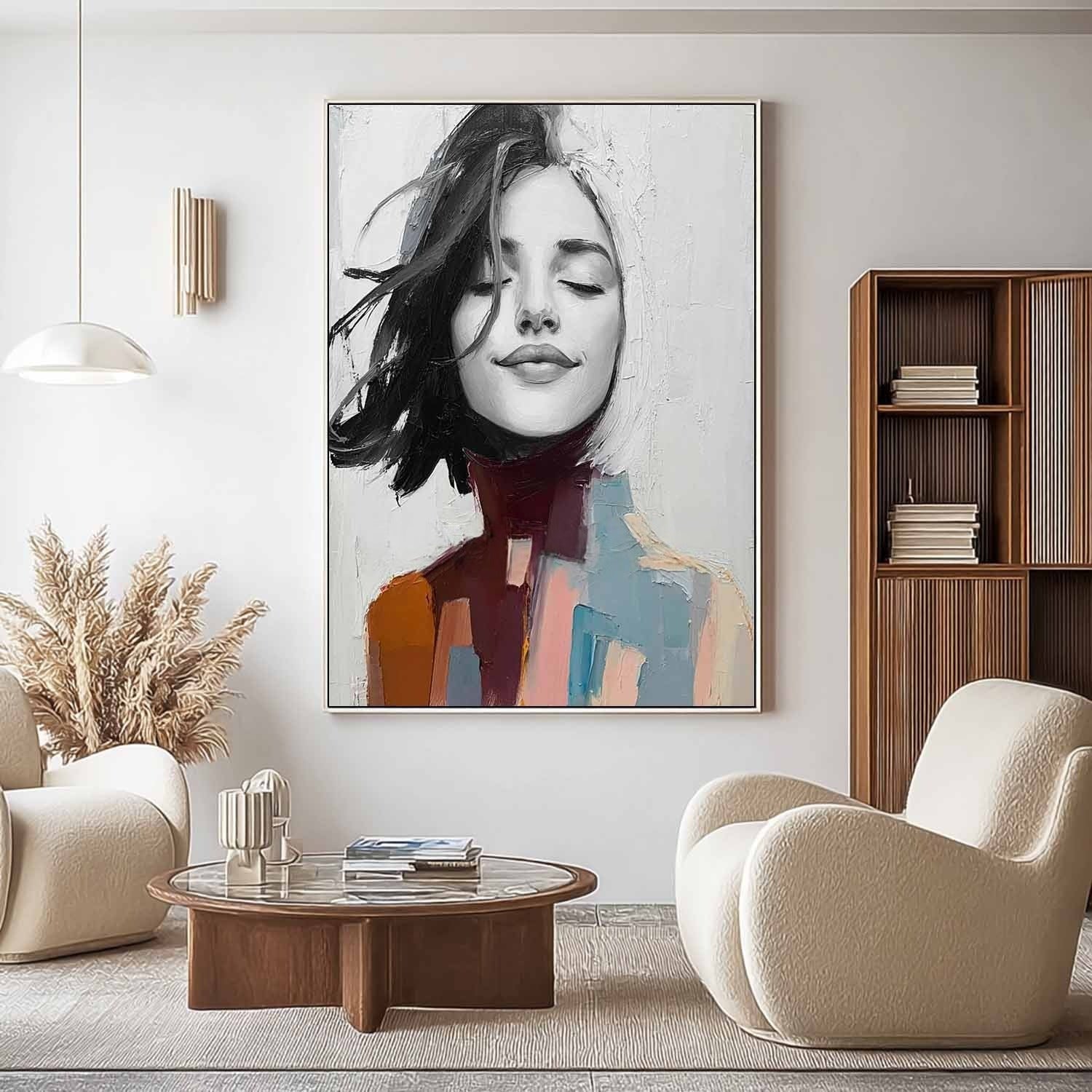 Wall Art Monochrome Female Surrealist - Neutralighting