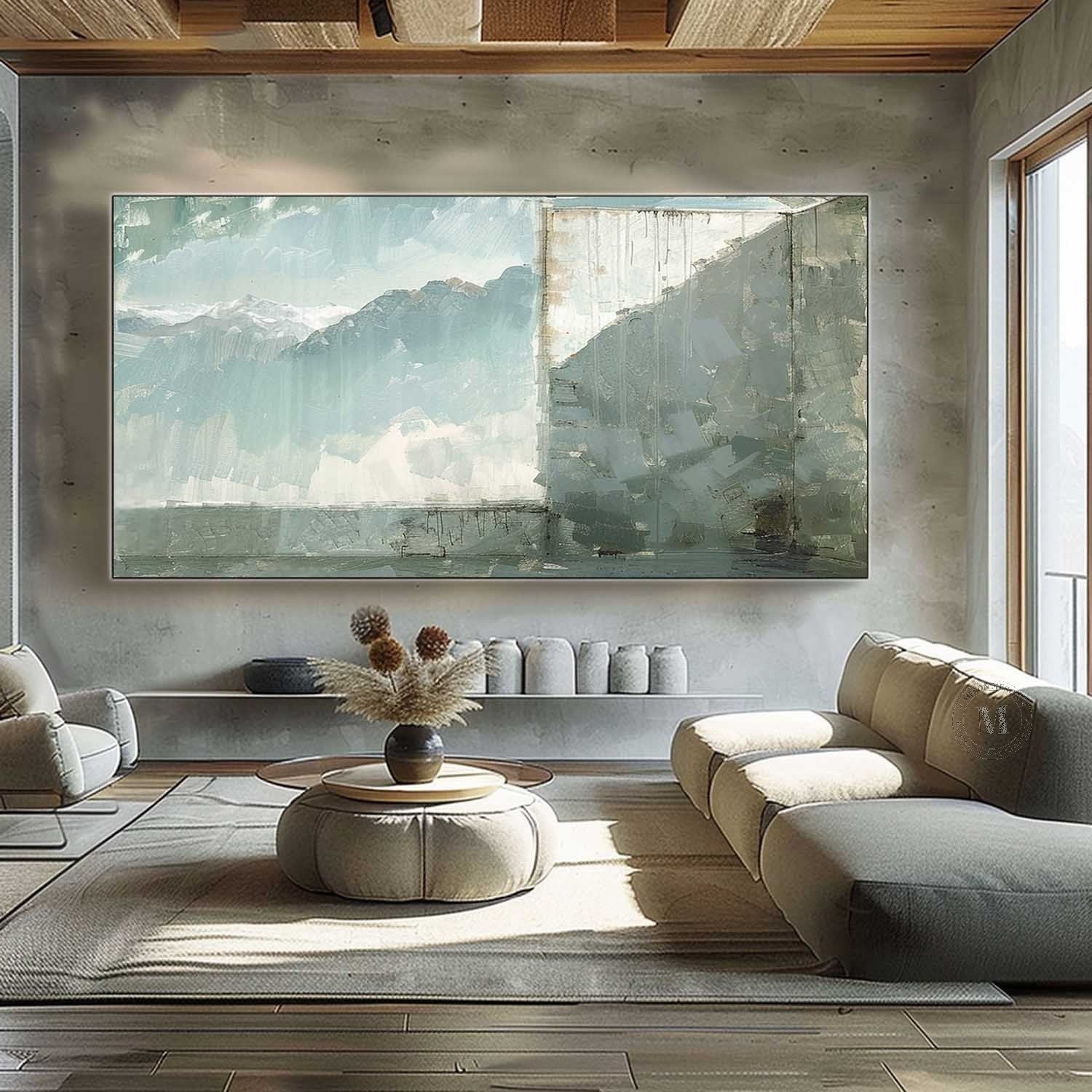Wall Art Mountain Water Reflection Landscape - Neutralighting