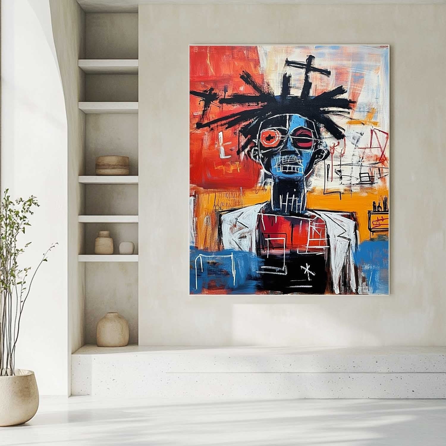 Wall Art Neo Expressionist Portrait - Neutralighting