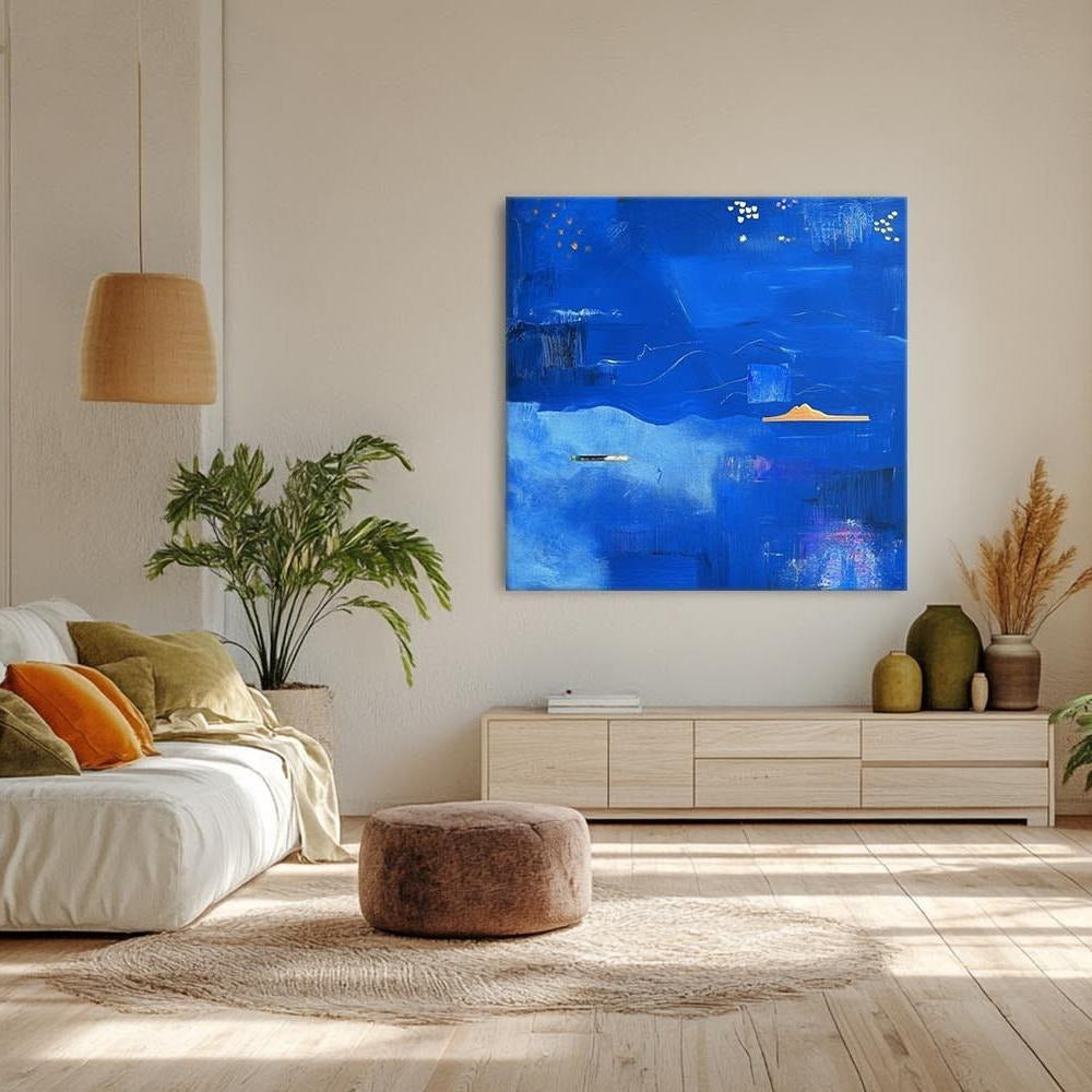 Wall Art Dreamy Textured Layered Blue - Neutralighting