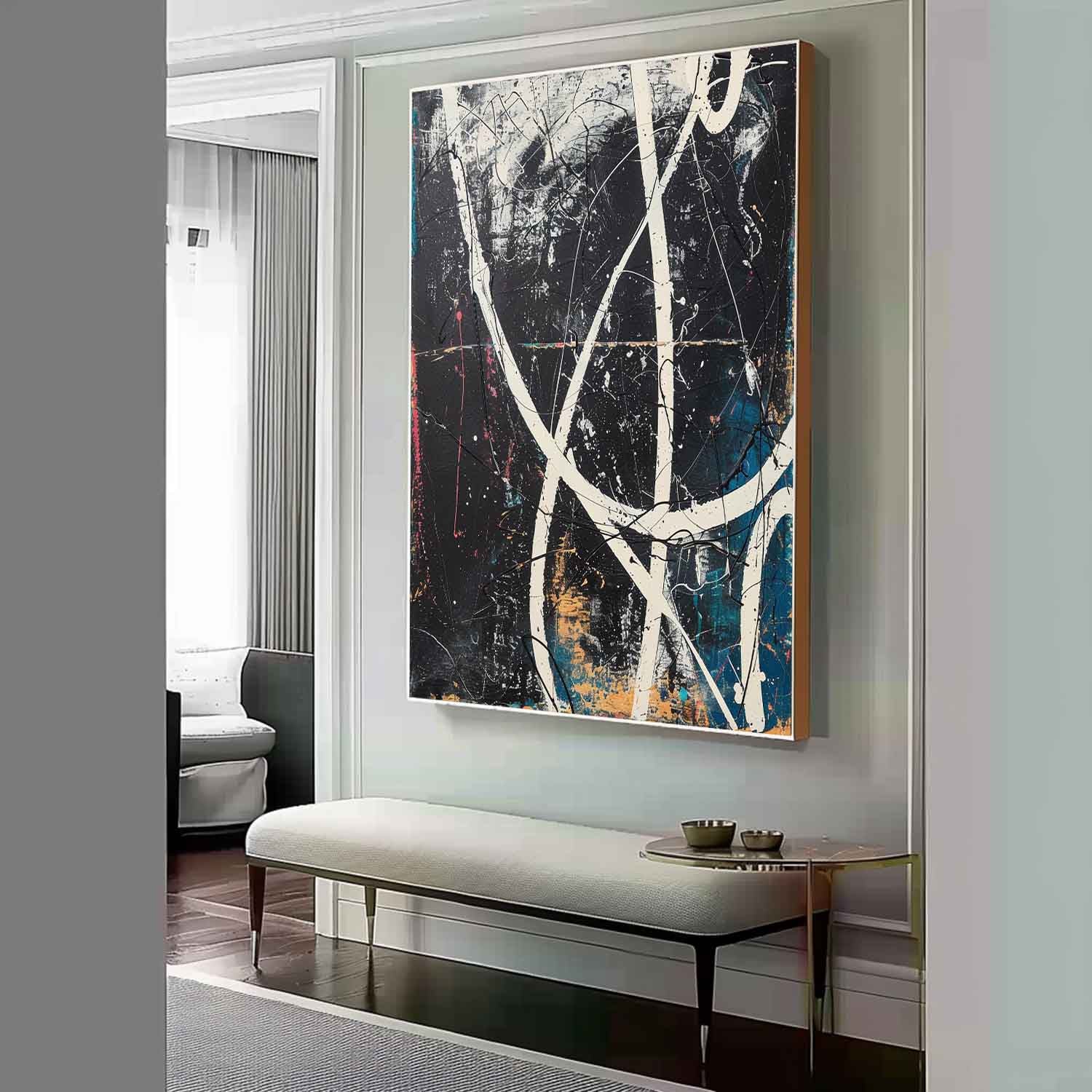 Abstract Expressionist Art AEA005 - Neutralighting