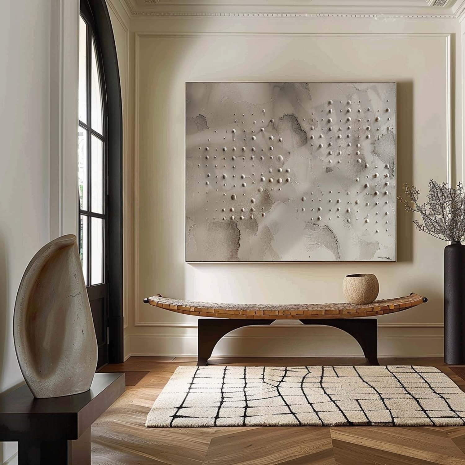 Wall Art Neutral Dotted Wabi-Sabi - Neutralighting
