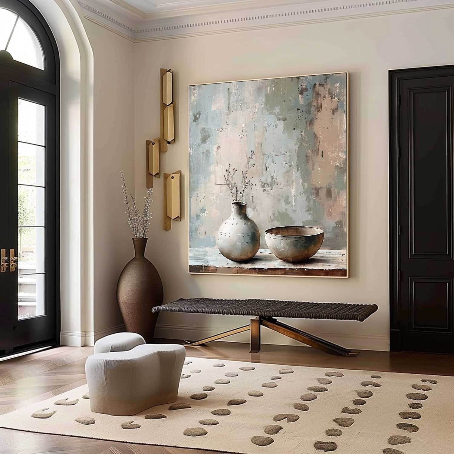 Wall Art Minimalist Vase Bowl Still Life - Neutralighting