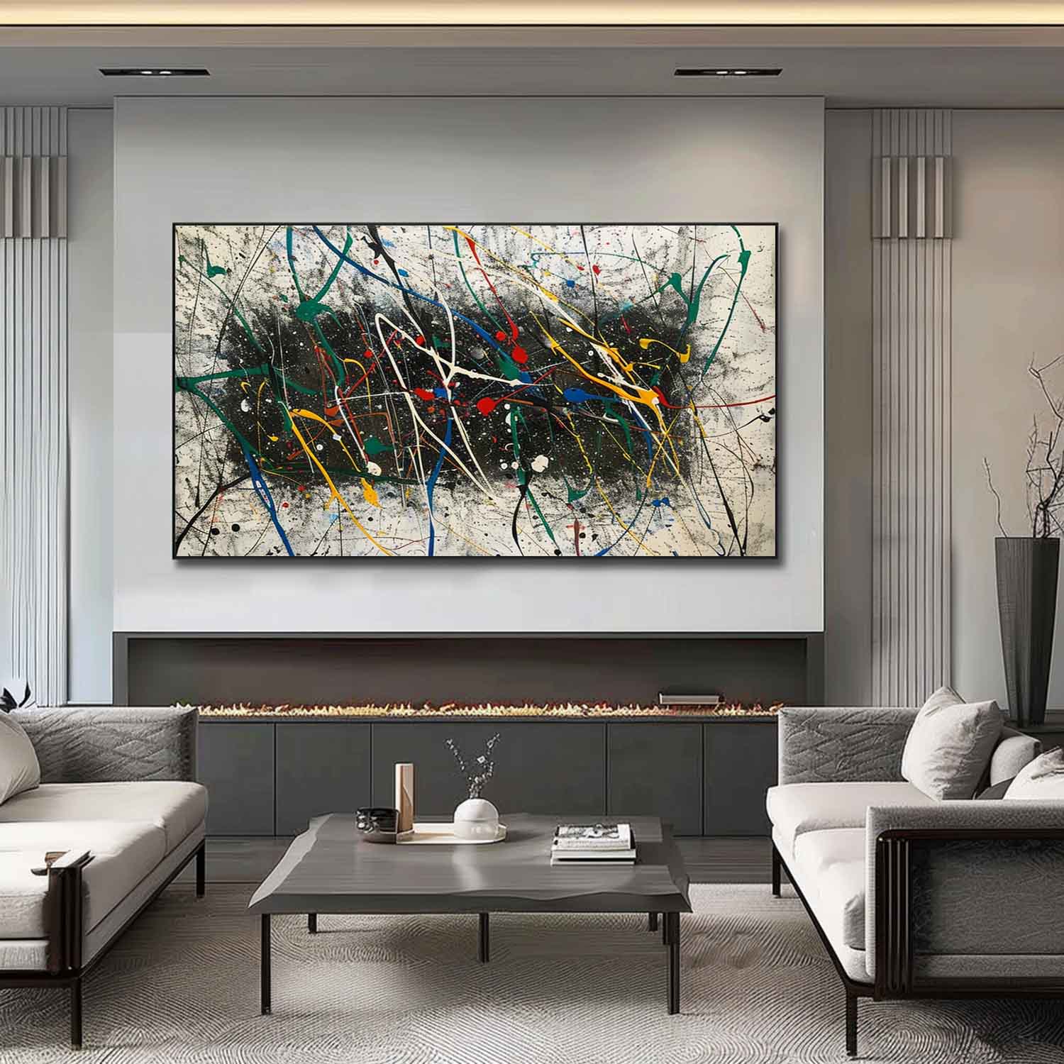 Abstract Expressionist Art AEA030 - Neutralighting