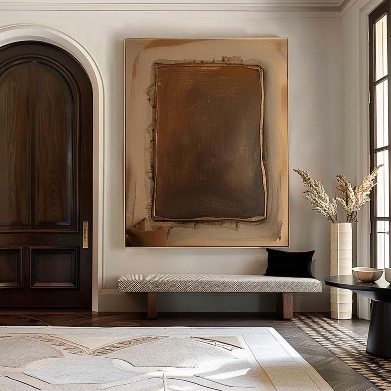 Wall Art Warm Textured Bronze Framed - Neutralighting
