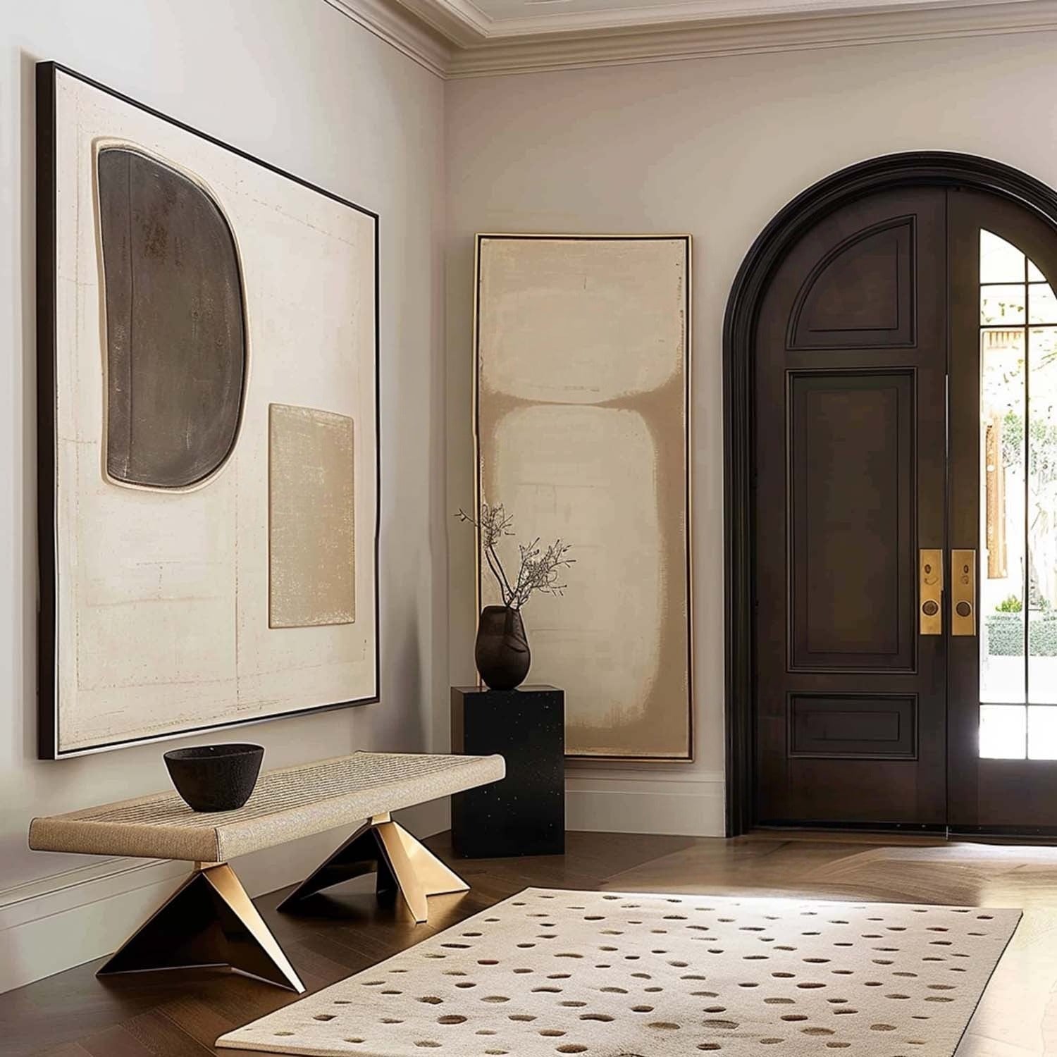 Wall Art Minimalist Geometric Relief - Neutralighting