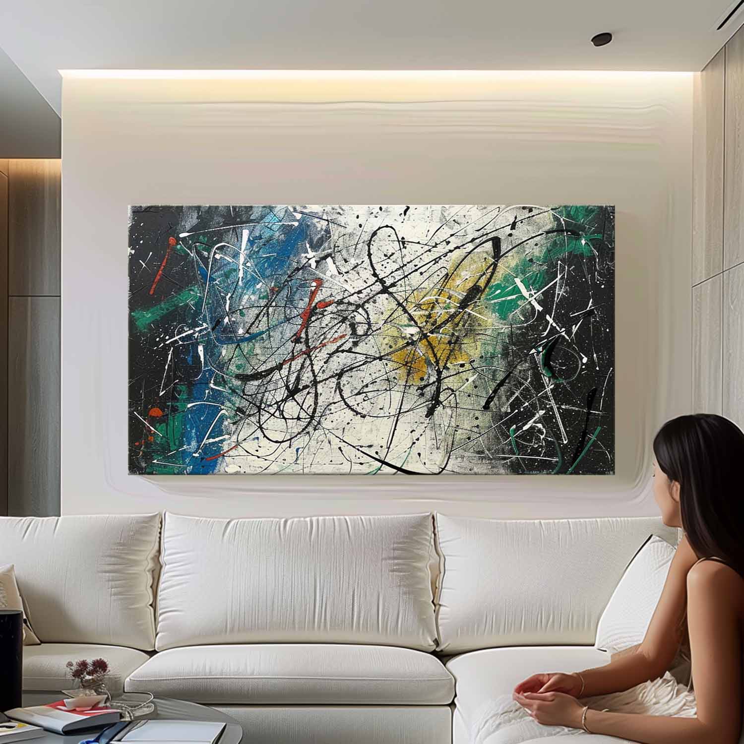 Abstract Expressionist Art AEA021 - Neutralighting