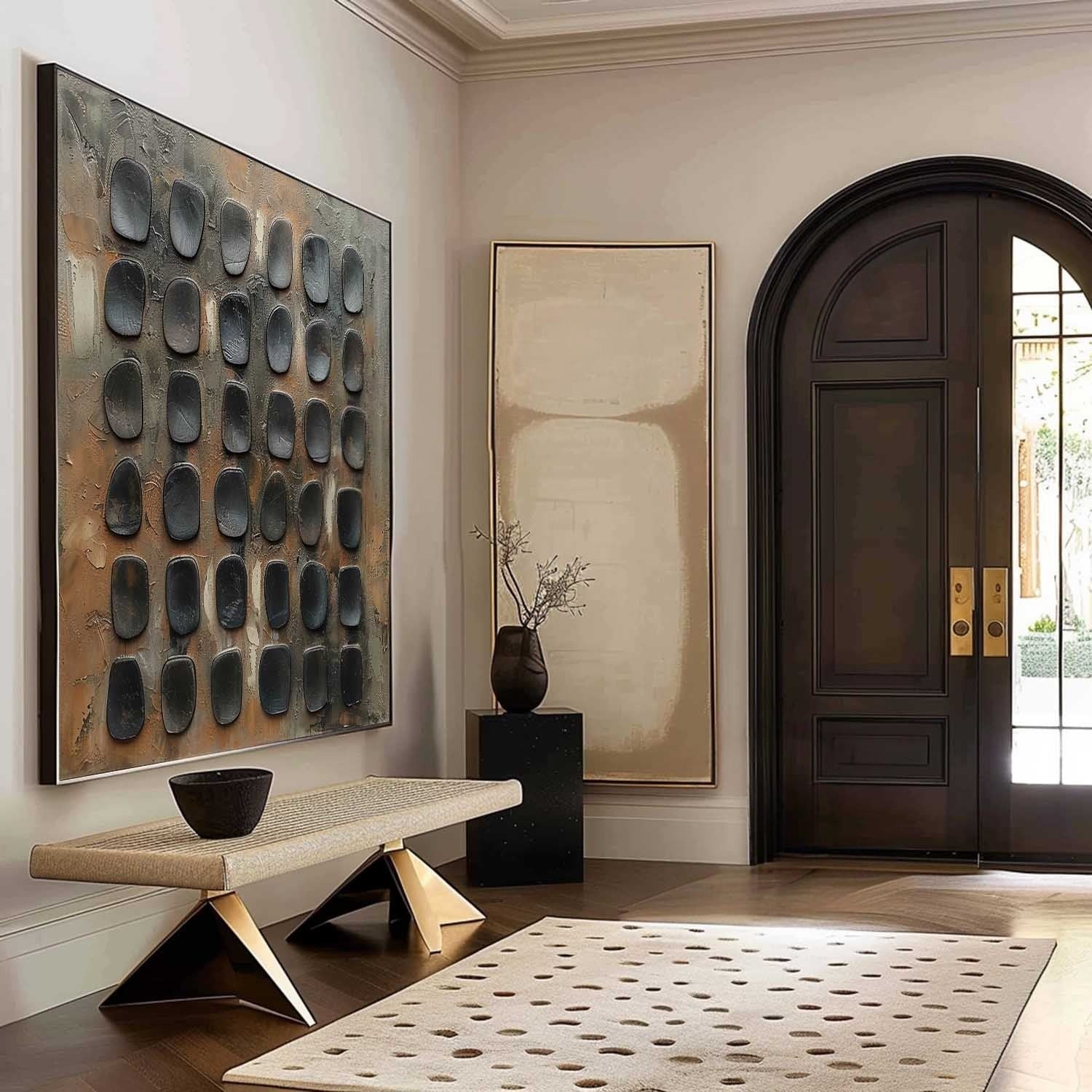 Wall Art Minimalist Wabi-Sabi Metallic - Neutralighting