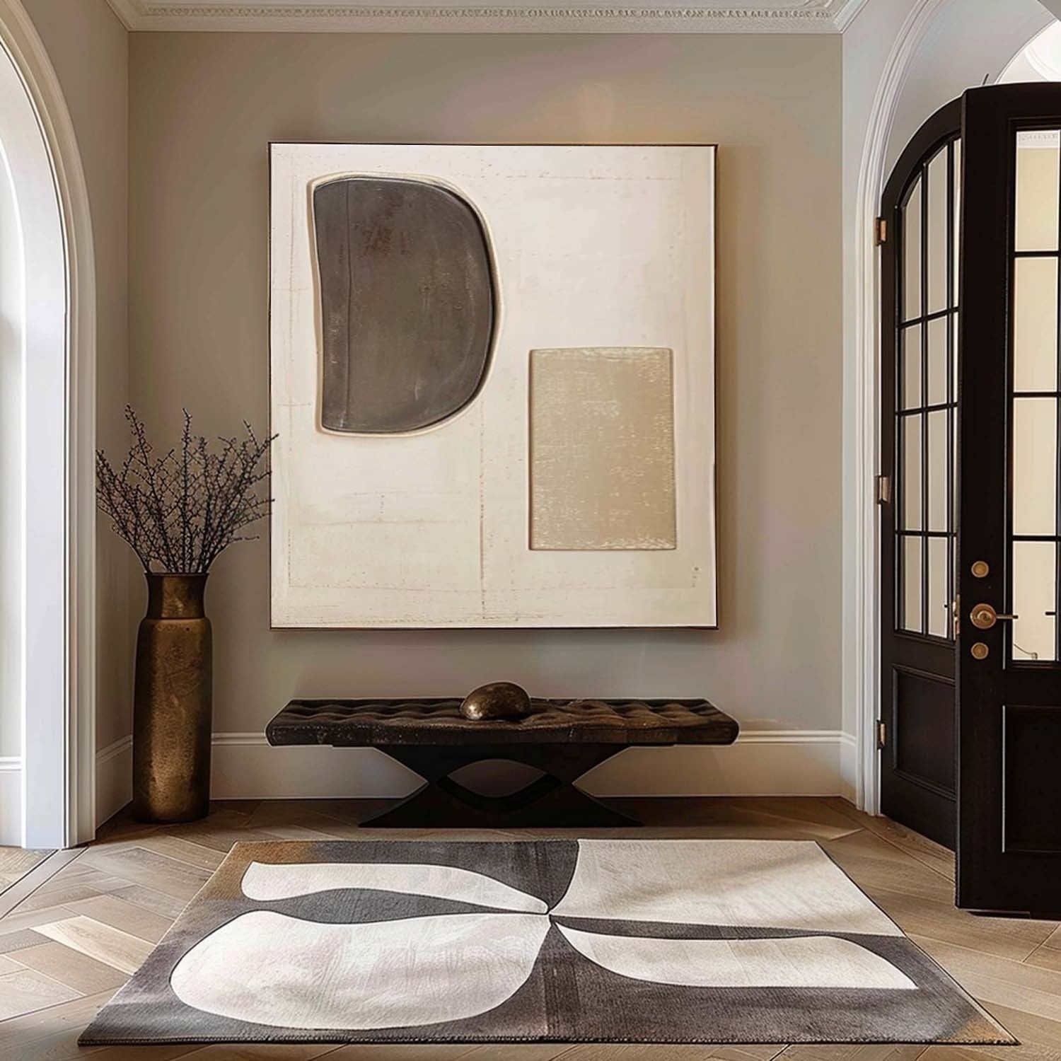 Wall Art Minimalist Geometric Relief - Neutralighting