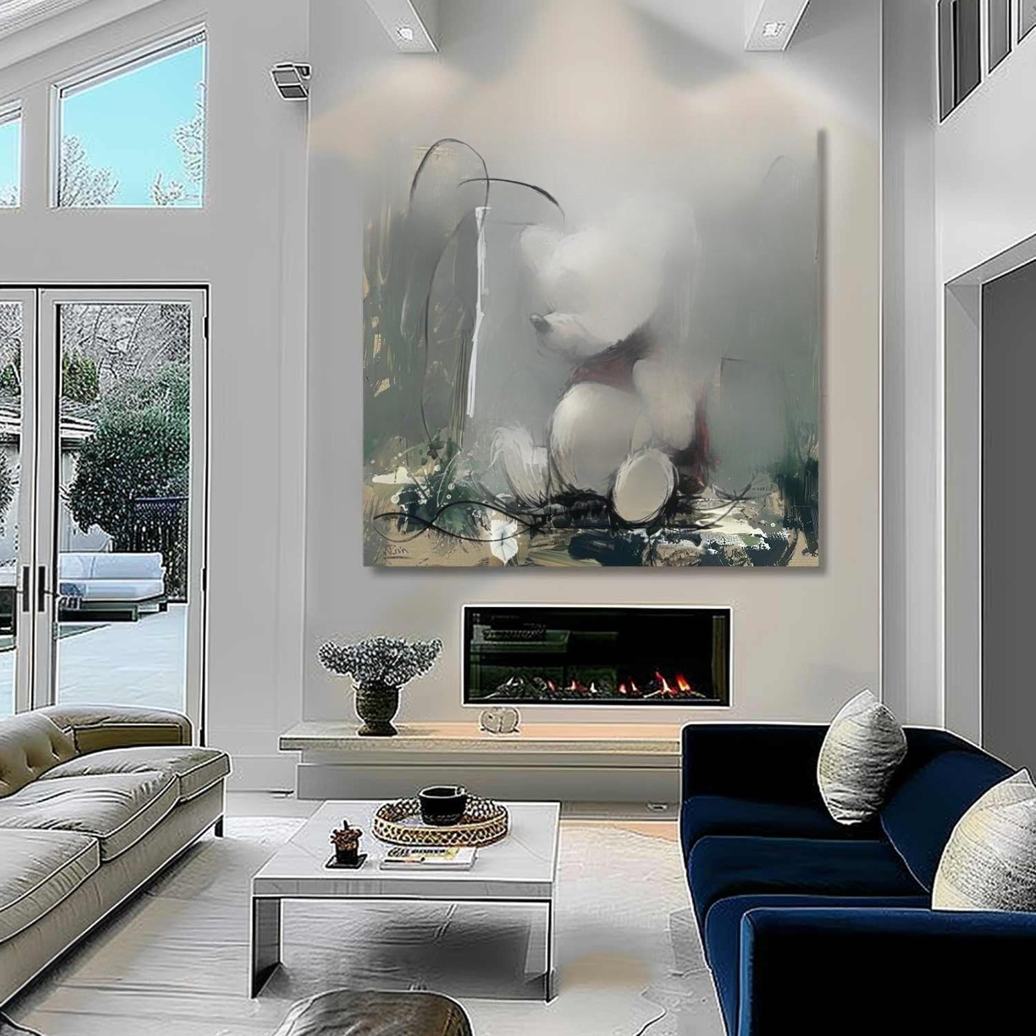 Wall Art Whimsical Sitting Bear - Neutralighting