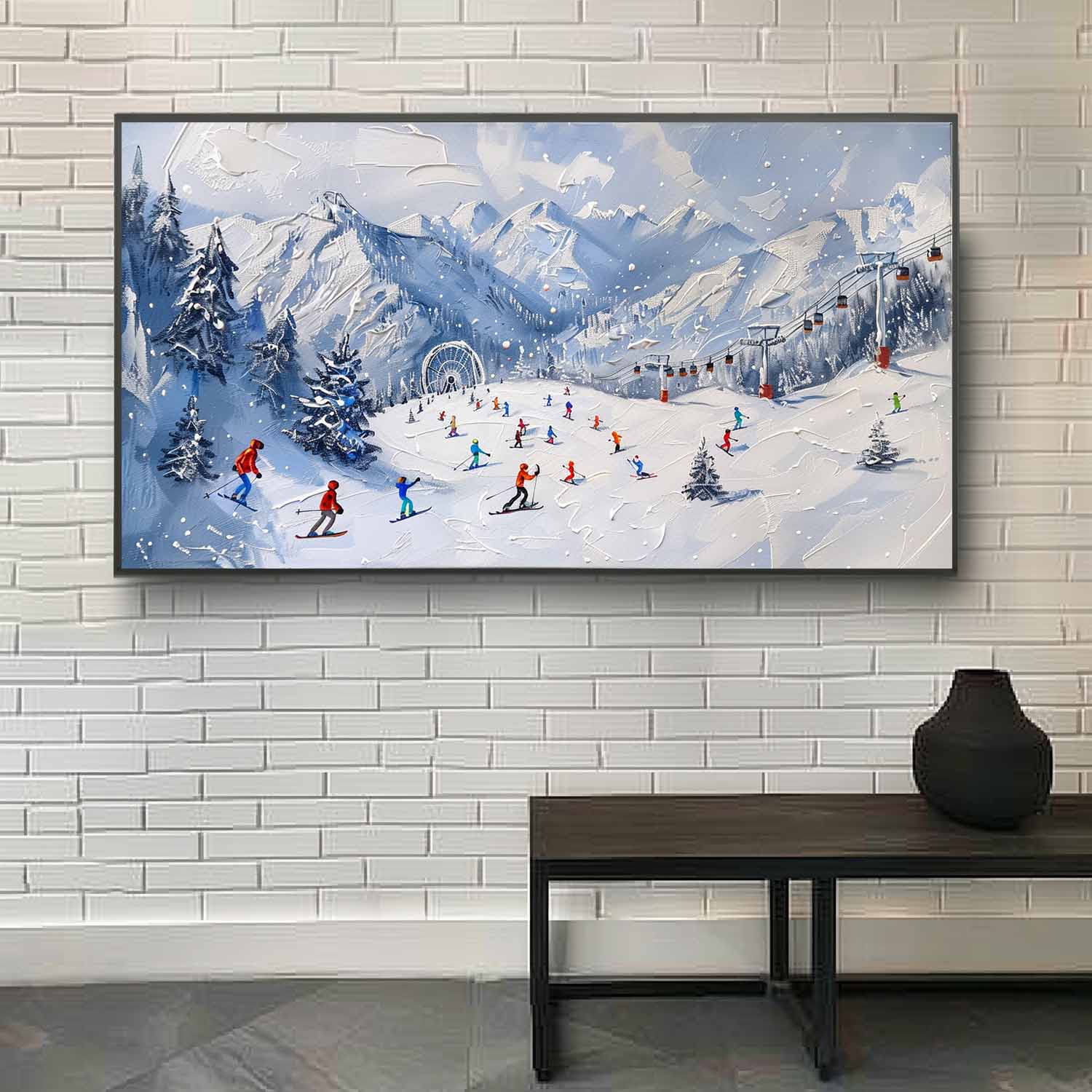 Plaster Art Texture Painting SG296 - Neutralighting