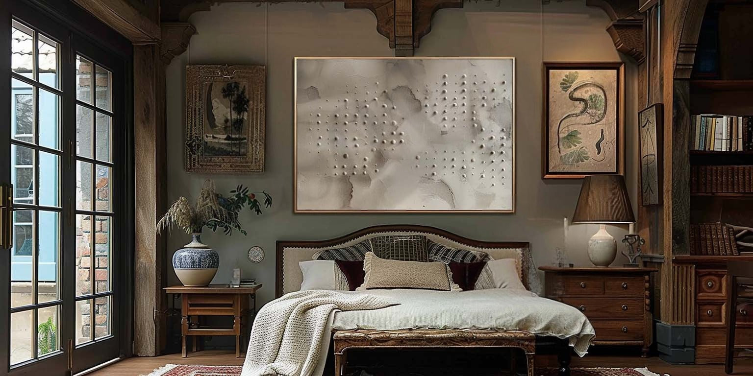 Wall Art Neutral Dotted Wabi-Sabi - Neutralighting