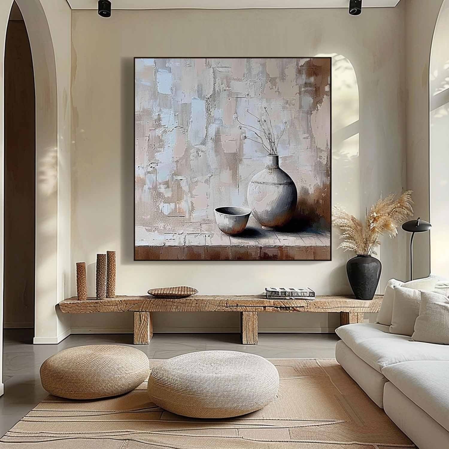 Wall Art Square Wabi-Sabi Still Life - Neutralighting