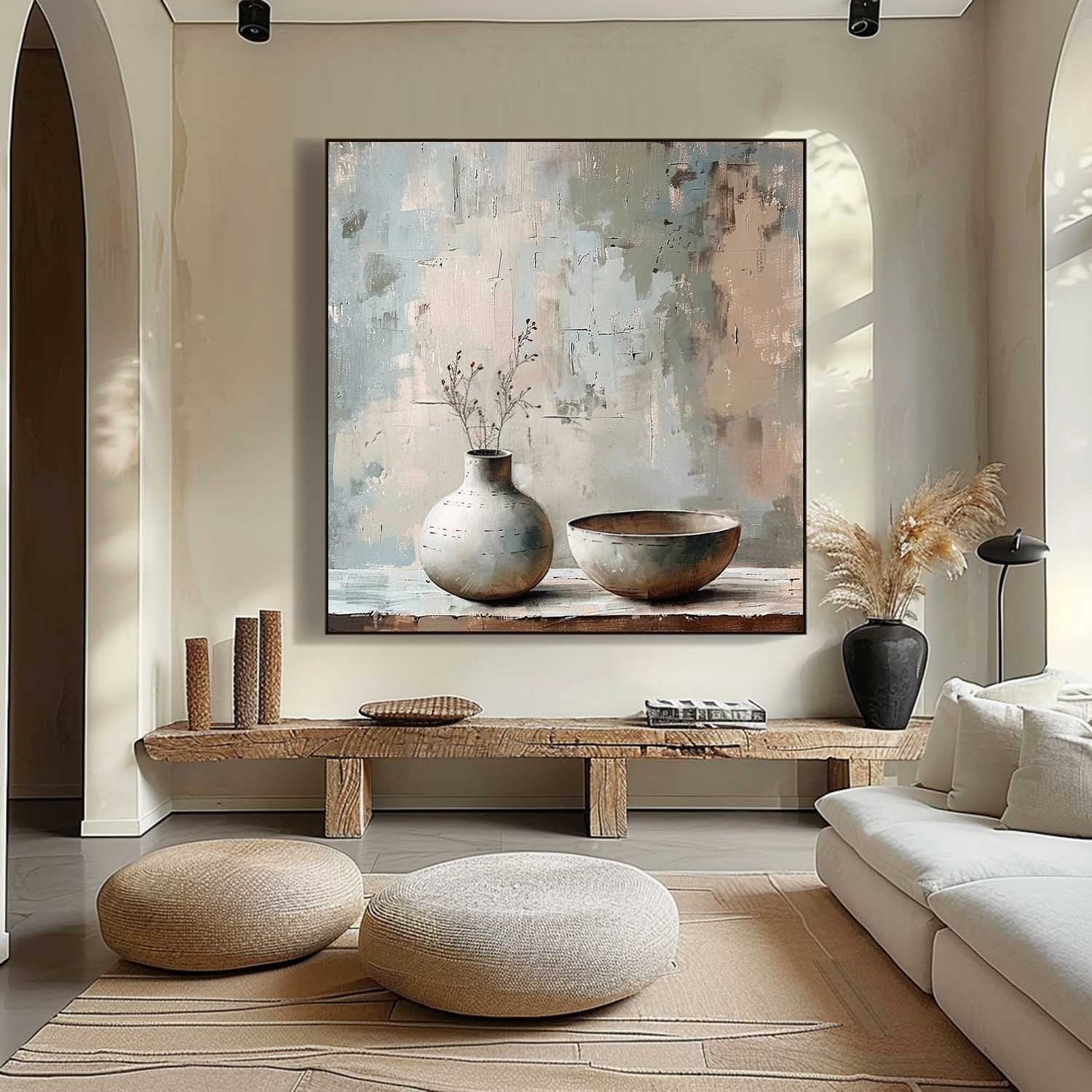 Wall Art Minimalist Vase Bowl Still Life - Neutralighting