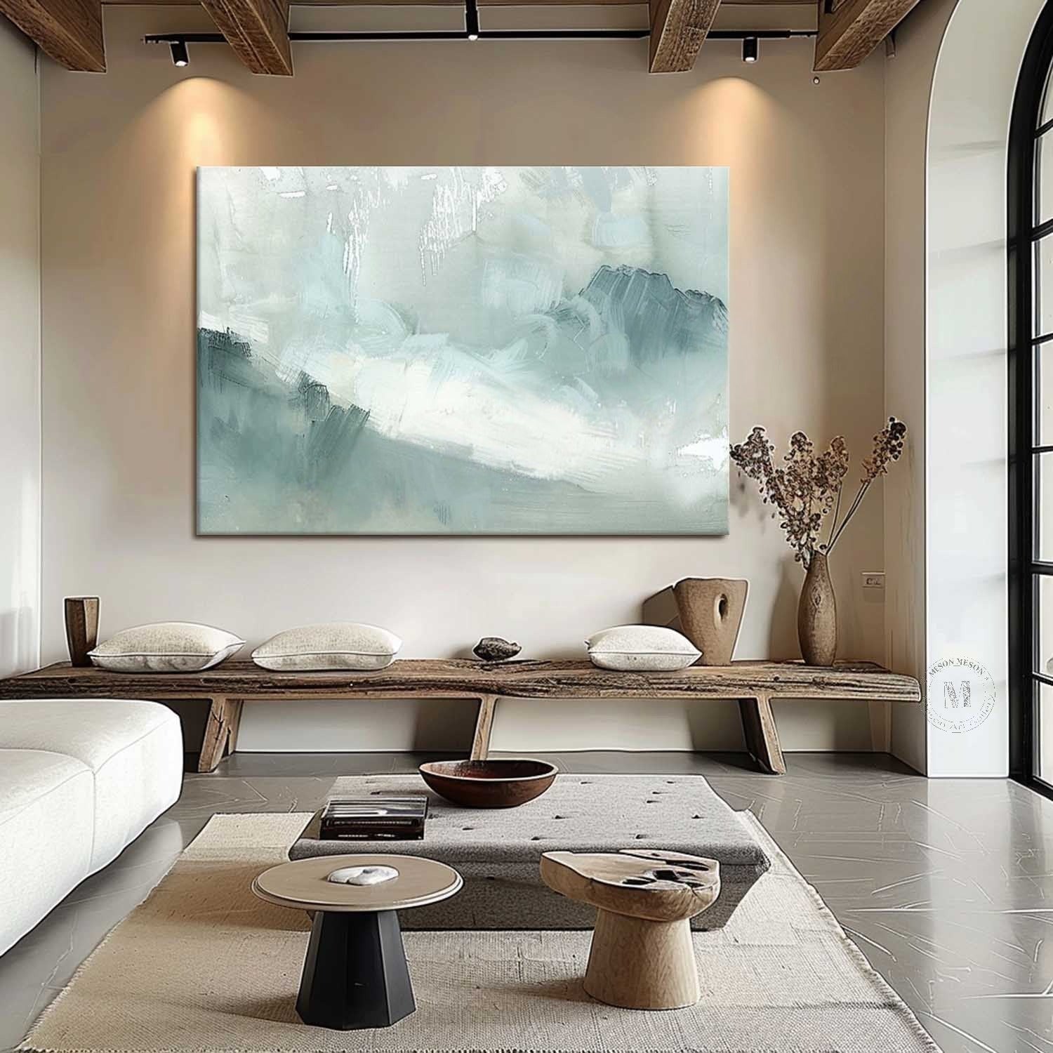 Wall Art Landscape Painting Soft - Neutralighting