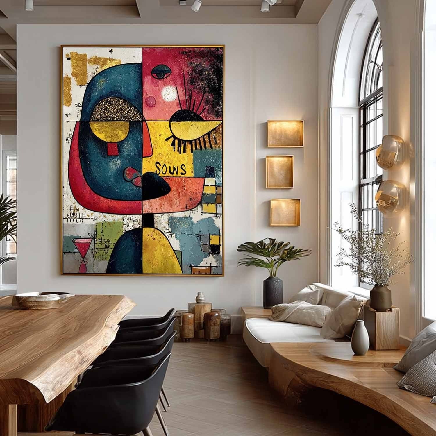 Joan Miró Abstract Face Painting - Neutralighting