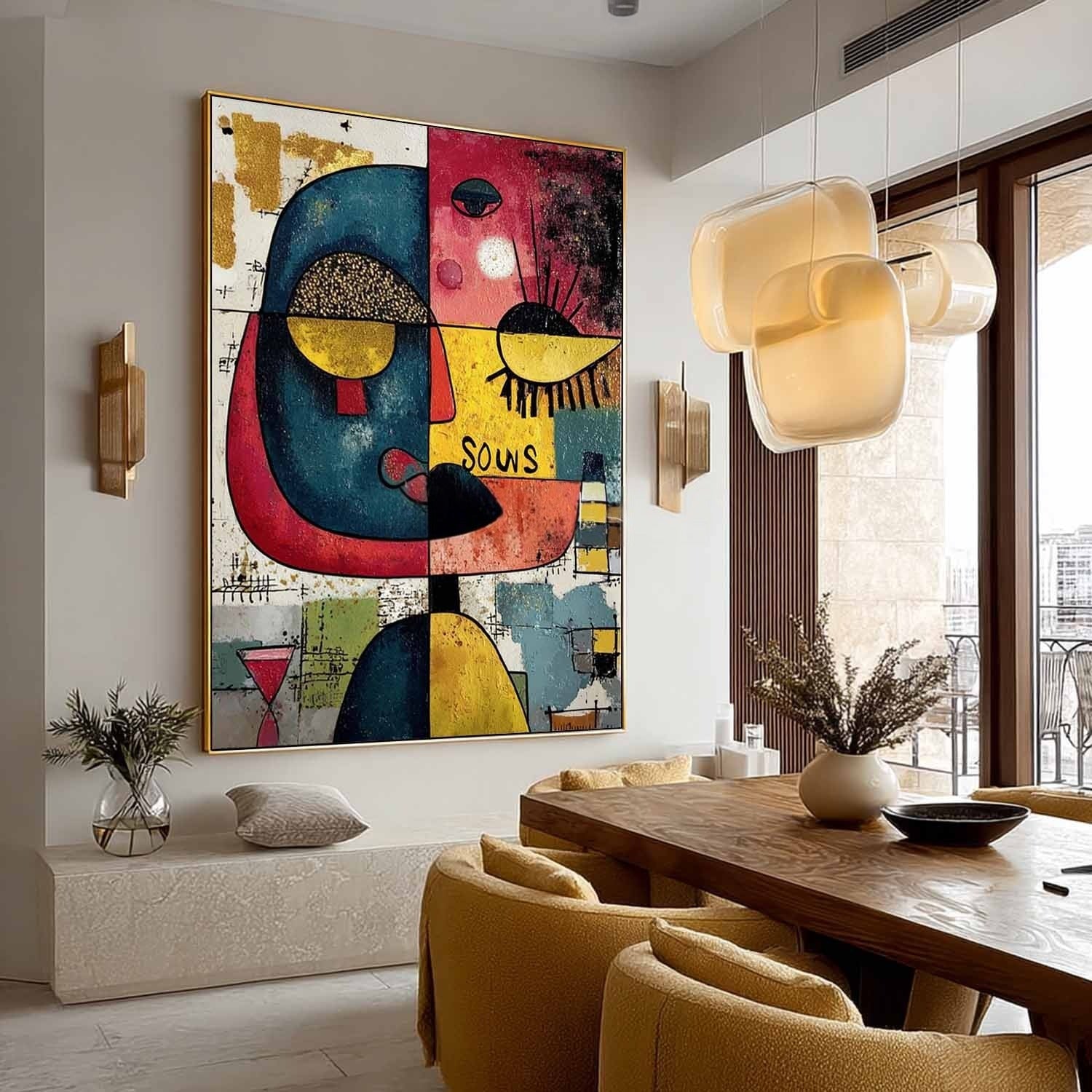 Joan Miró Abstract Face Painting - Neutralighting