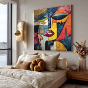 Cubist Abstract Face Painting - Neutralighting