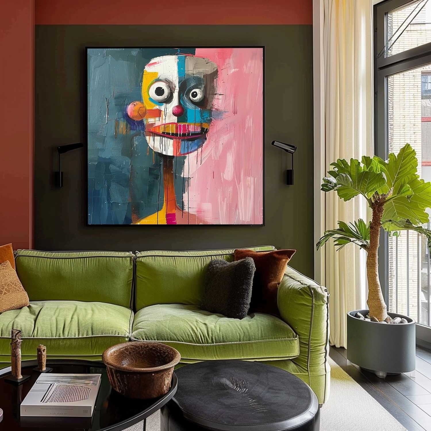Wall Art Colorful Abstract Portrait - Neutralighting