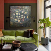 Wall Art Square Abstract Cityscape - Neutralighting