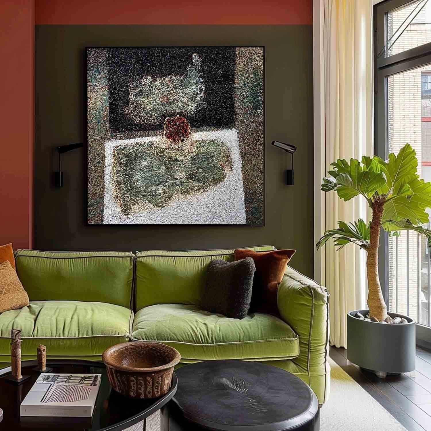 Wall Art Square Impasto Still Life - Neutralighting