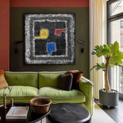 Wall Art Dark Abstract Wabi-Sabi Canvas - Neutralighting