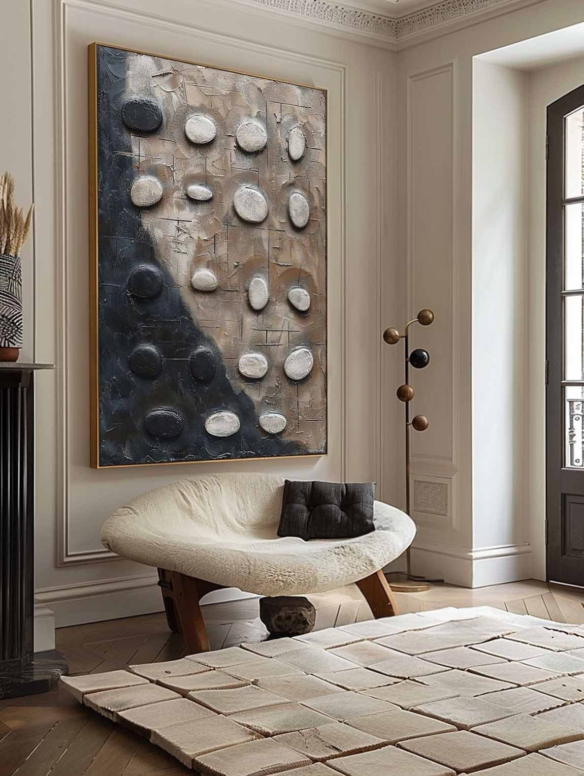 Wall Art Neutral Pebble Wabi-Sabi - Neutralighting