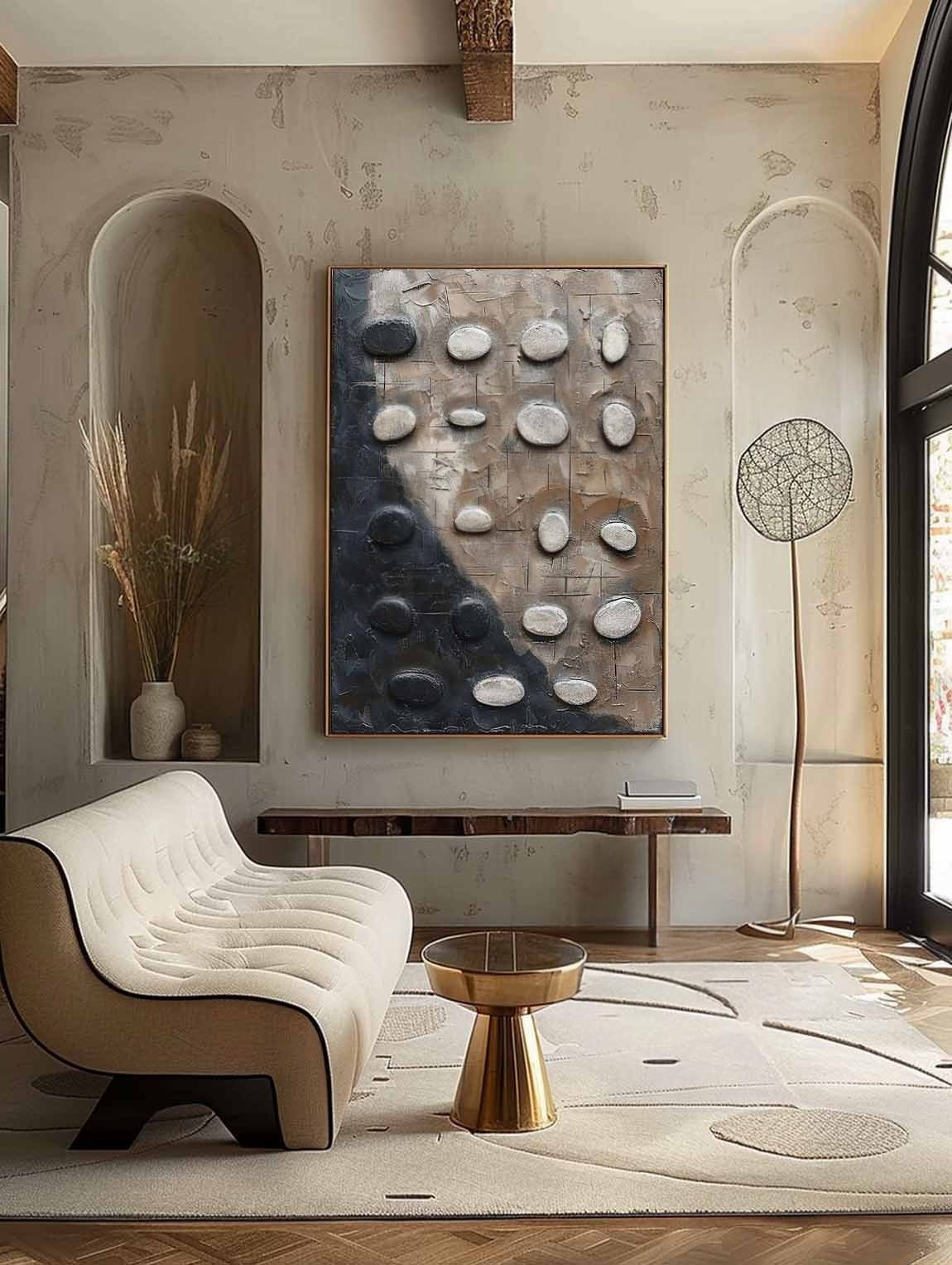 Wall Art Neutral Pebble Wabi-Sabi - Neutralighting