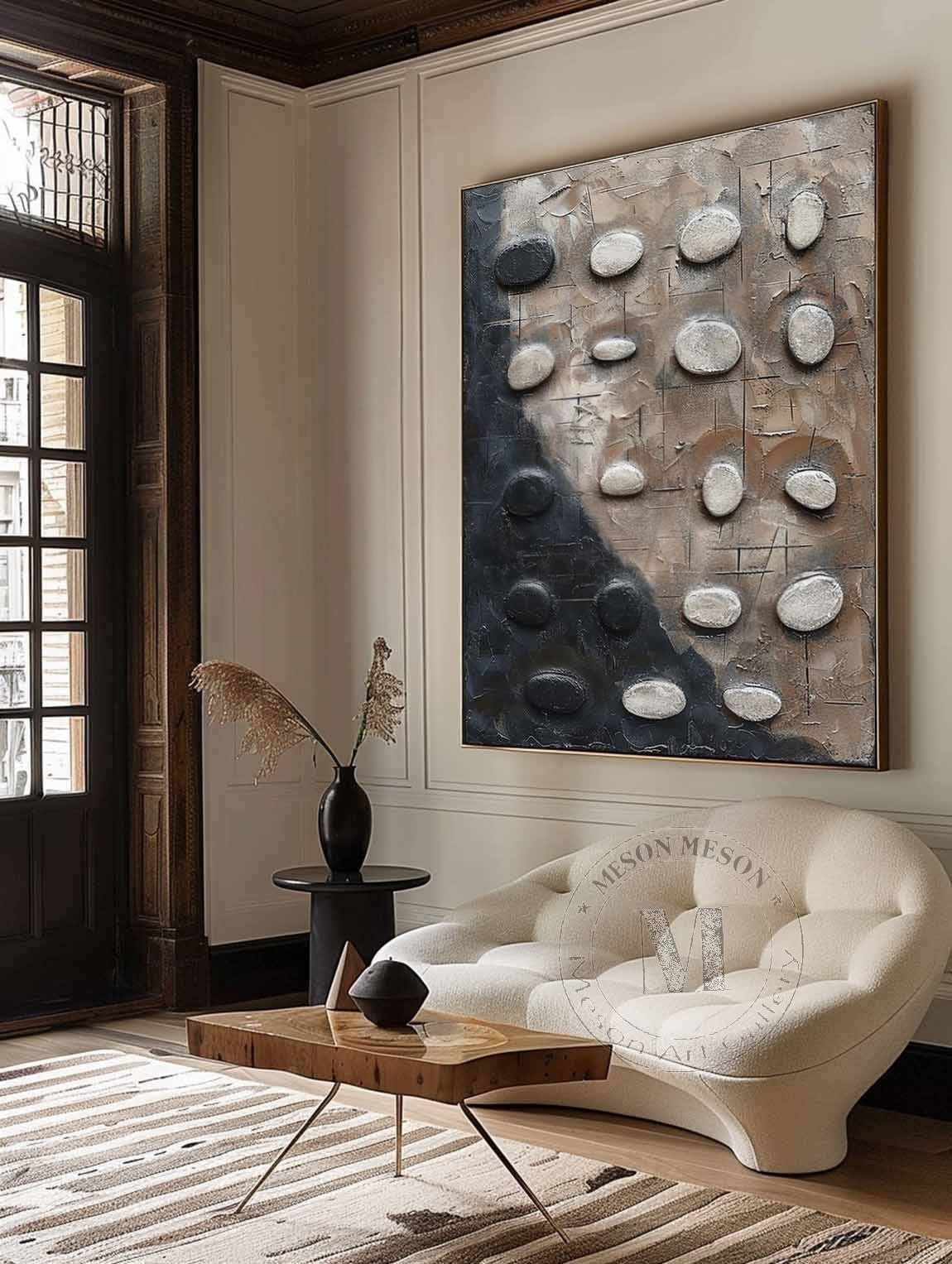 Wall Art Neutral Pebble Wabi-Sabi - Neutralighting