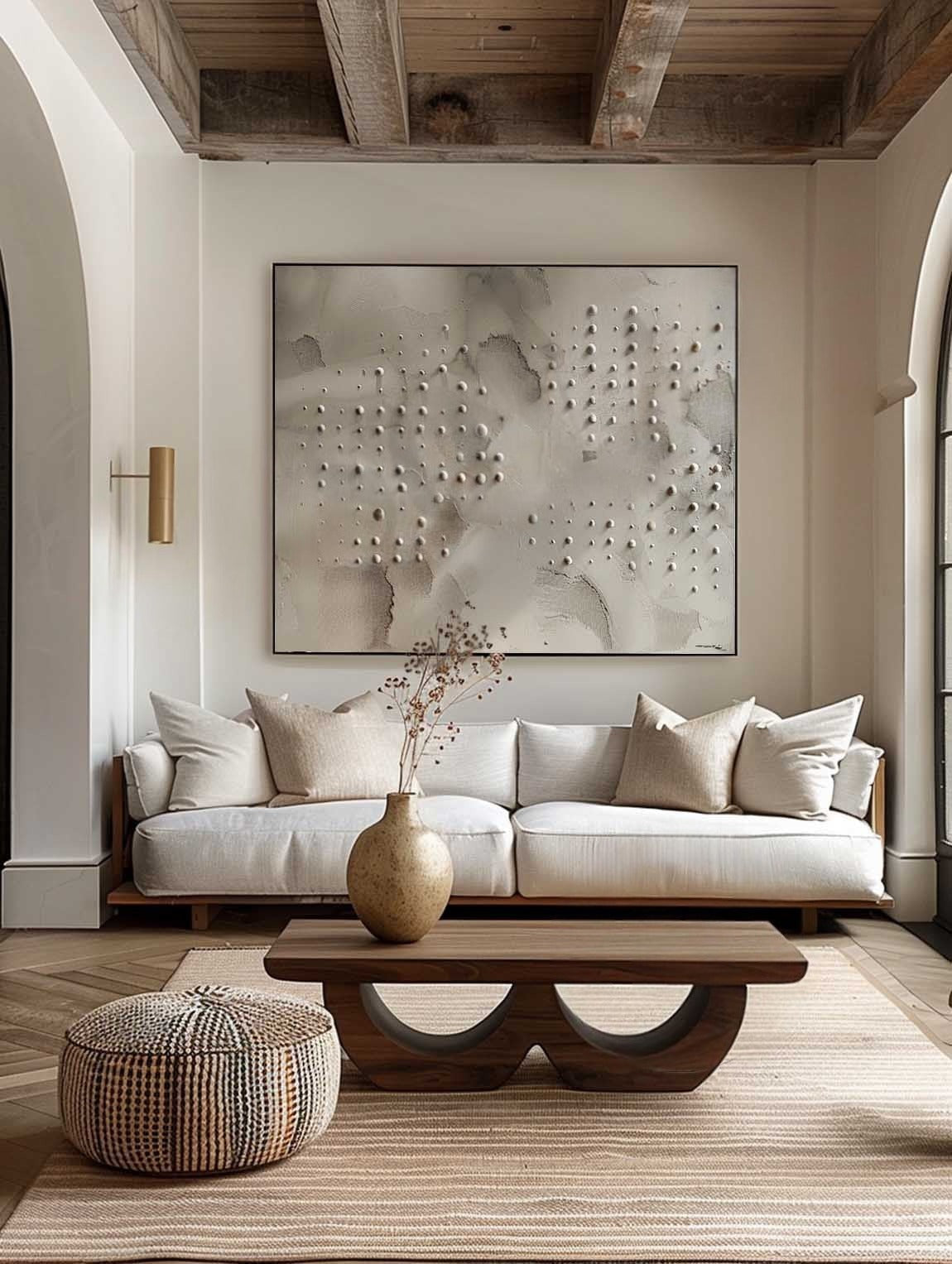 Wall Art Neutral Dotted Wabi-Sabi - Neutralighting