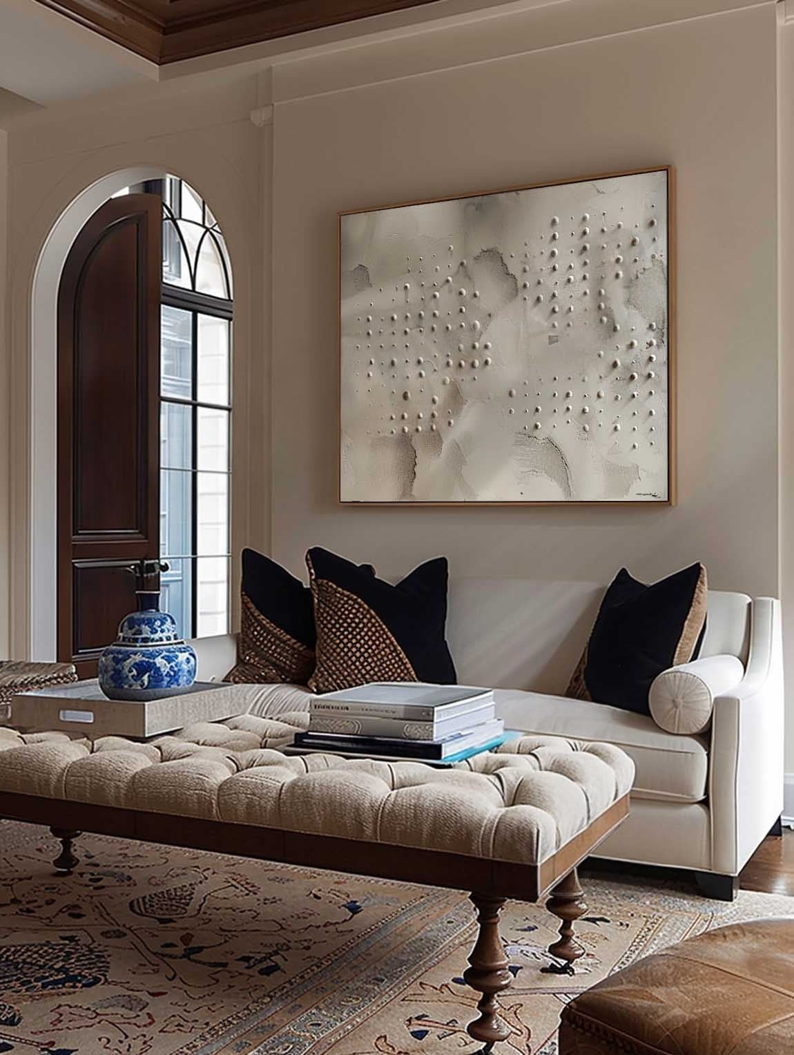 Wall Art Neutral Dotted Wabi-Sabi - Neutralighting