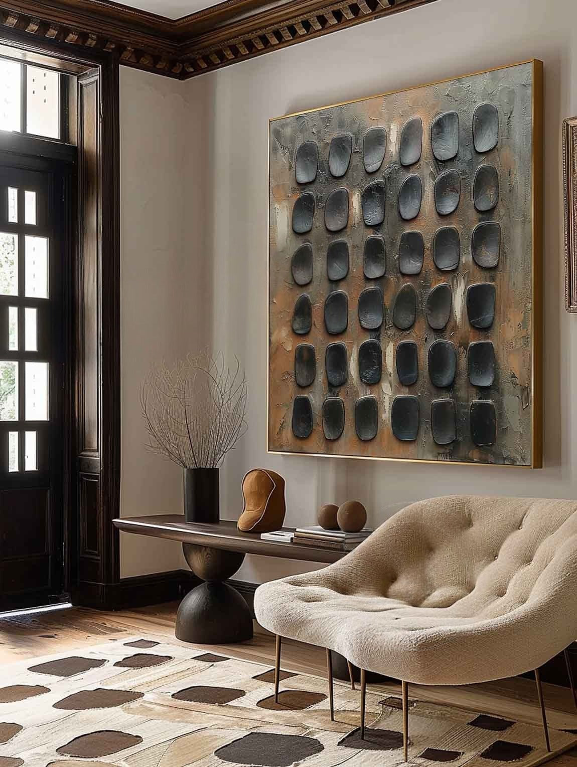 Wall Art Minimalist Wabi-Sabi Metallic - Neutralighting