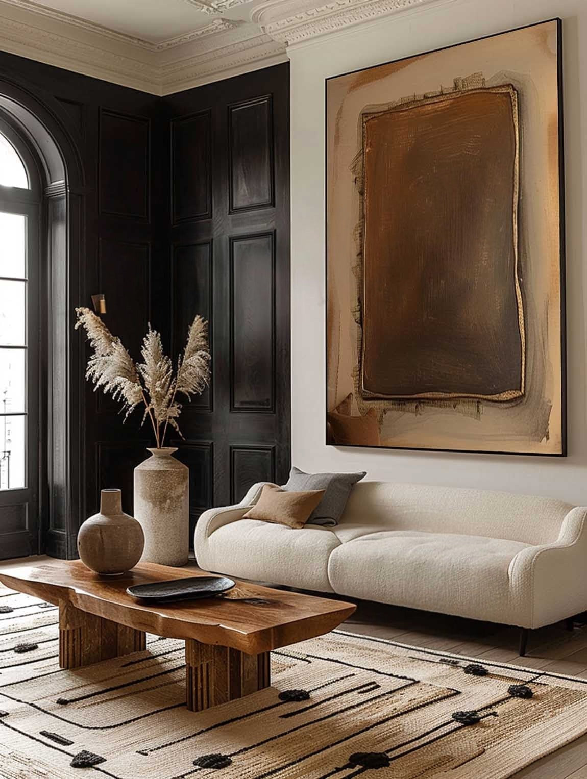 Wall Art Warm Textured Bronze Framed - Neutralighting