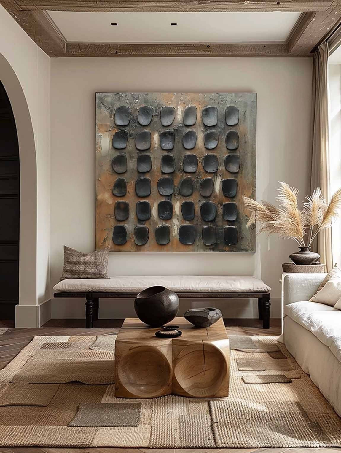 Wall Art Minimalist Wabi-Sabi Metallic - Neutralighting