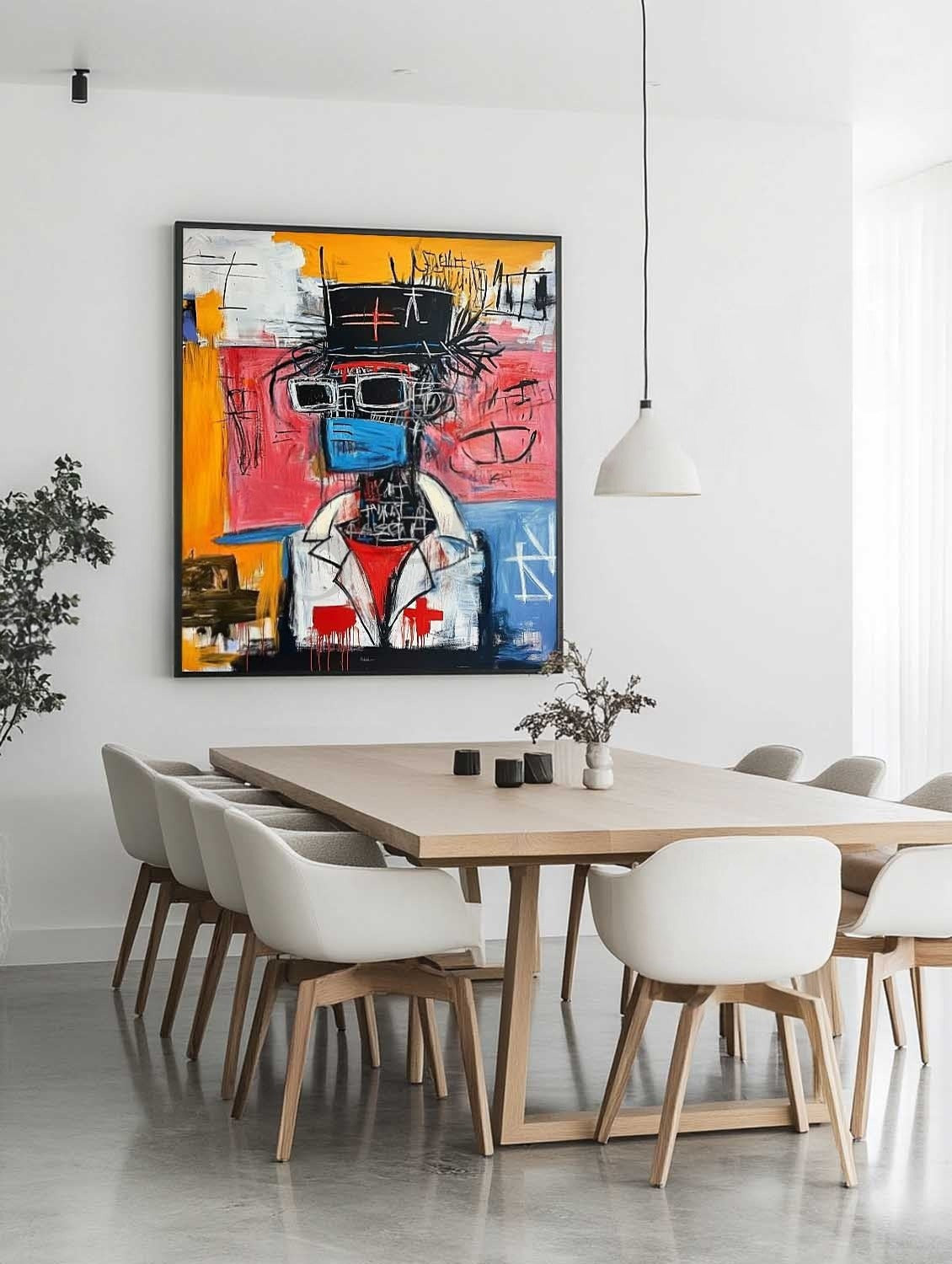 Wall Art Vertical Neo Expressionist - Neutralighting