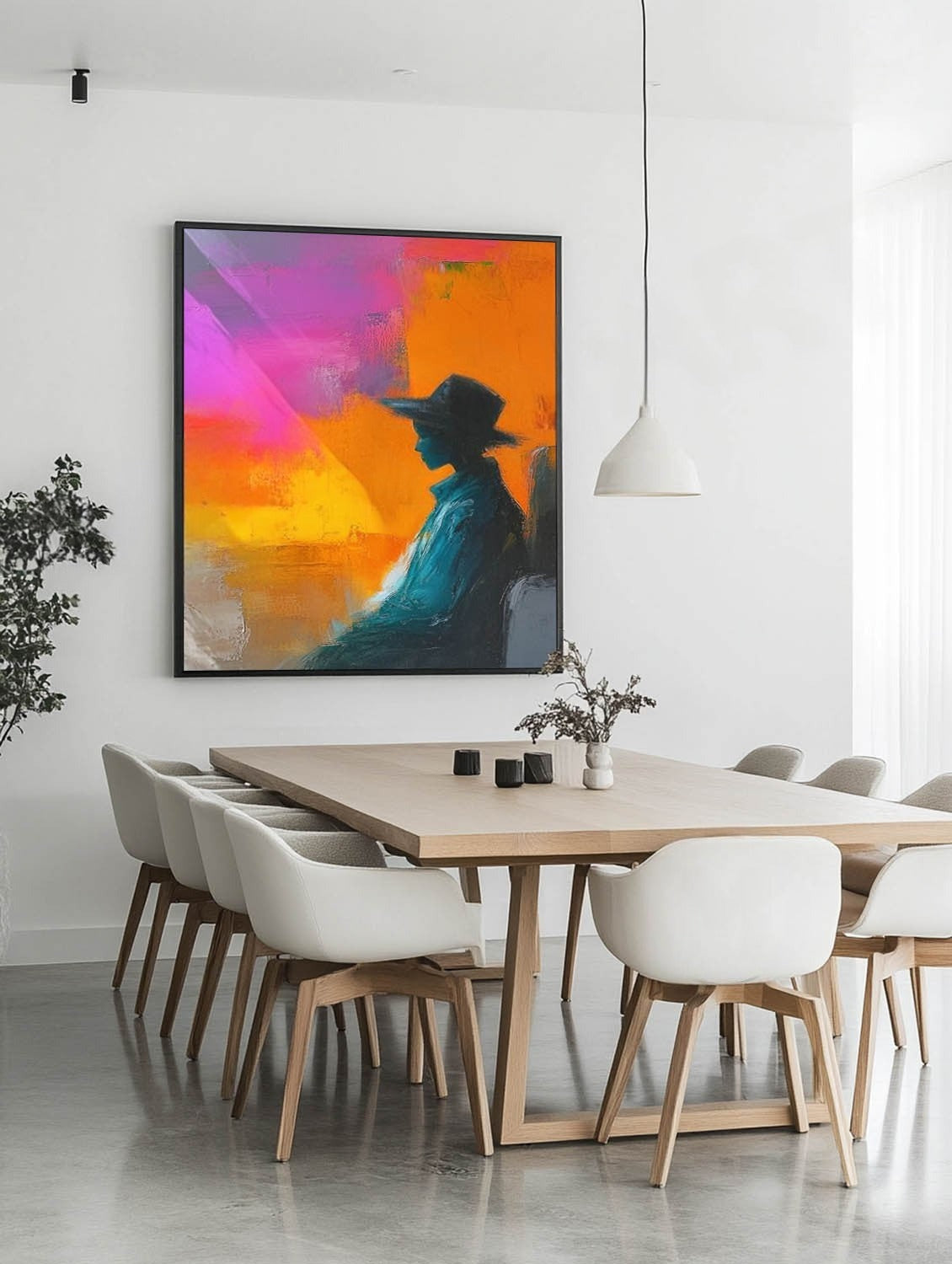 Wall Art Contemporary Silhouette Coat - Neutralighting