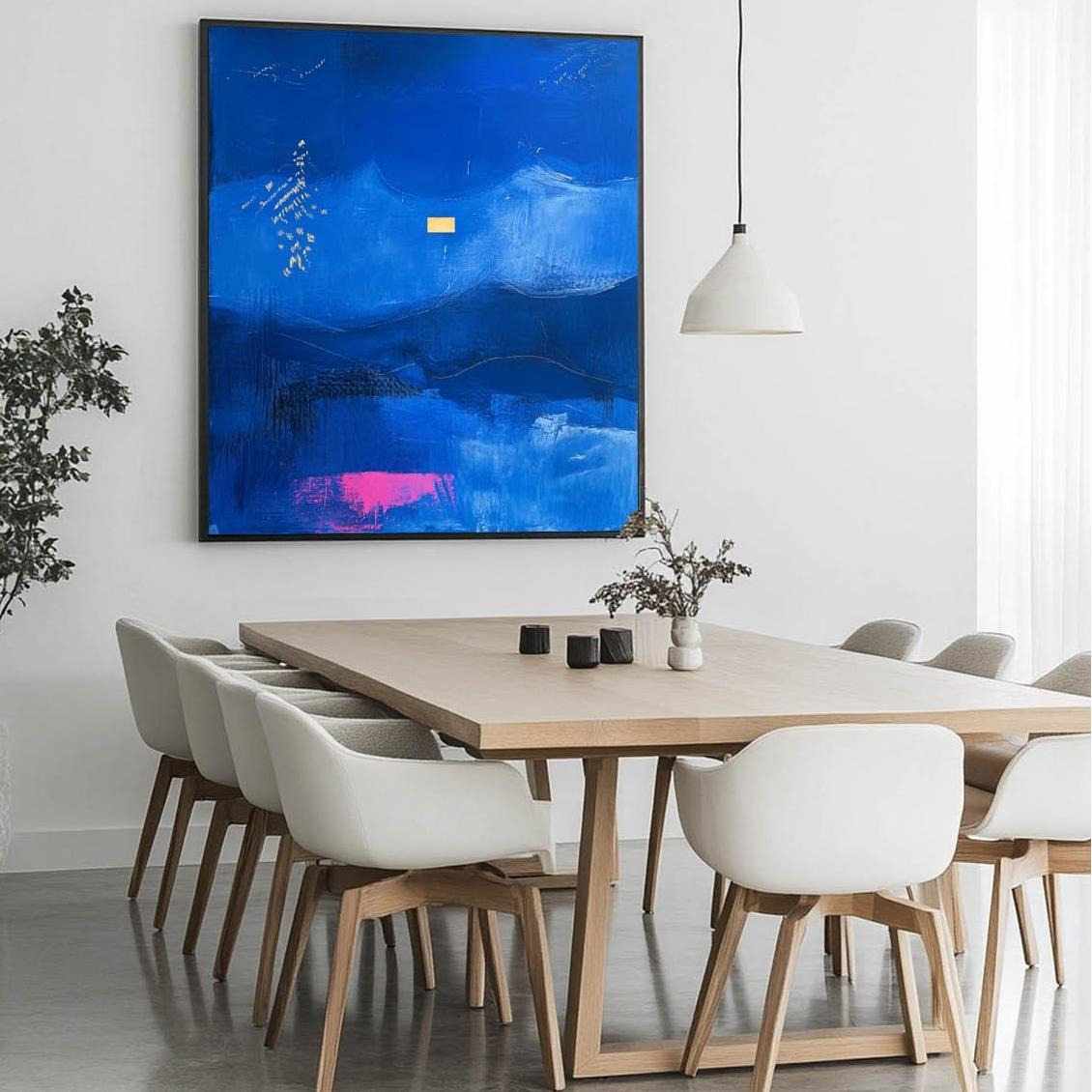 Wall Art Mystic Textured Layered Blue - Neutralighting