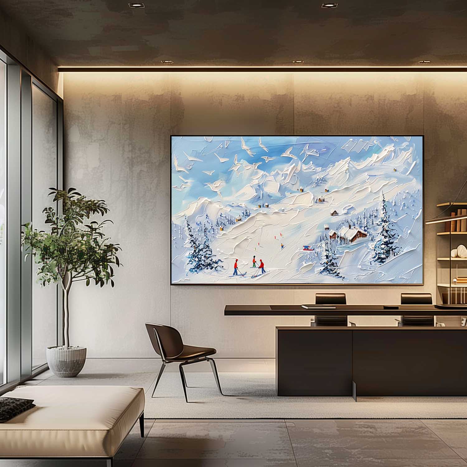 Plaster Art Texture Painting SG293 - Neutralighting