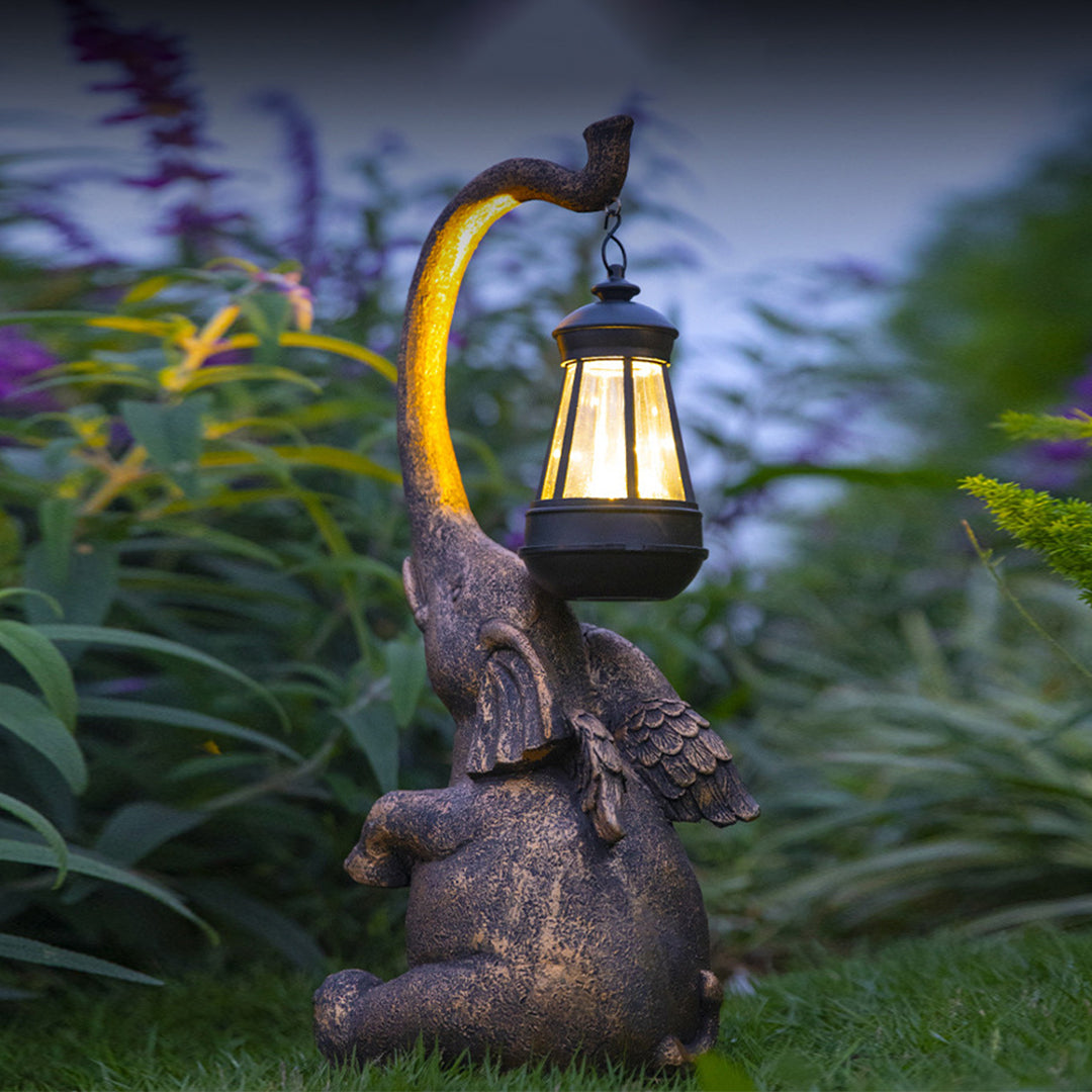 Frnce Solar Unique Animal Resin Outdoor Lights