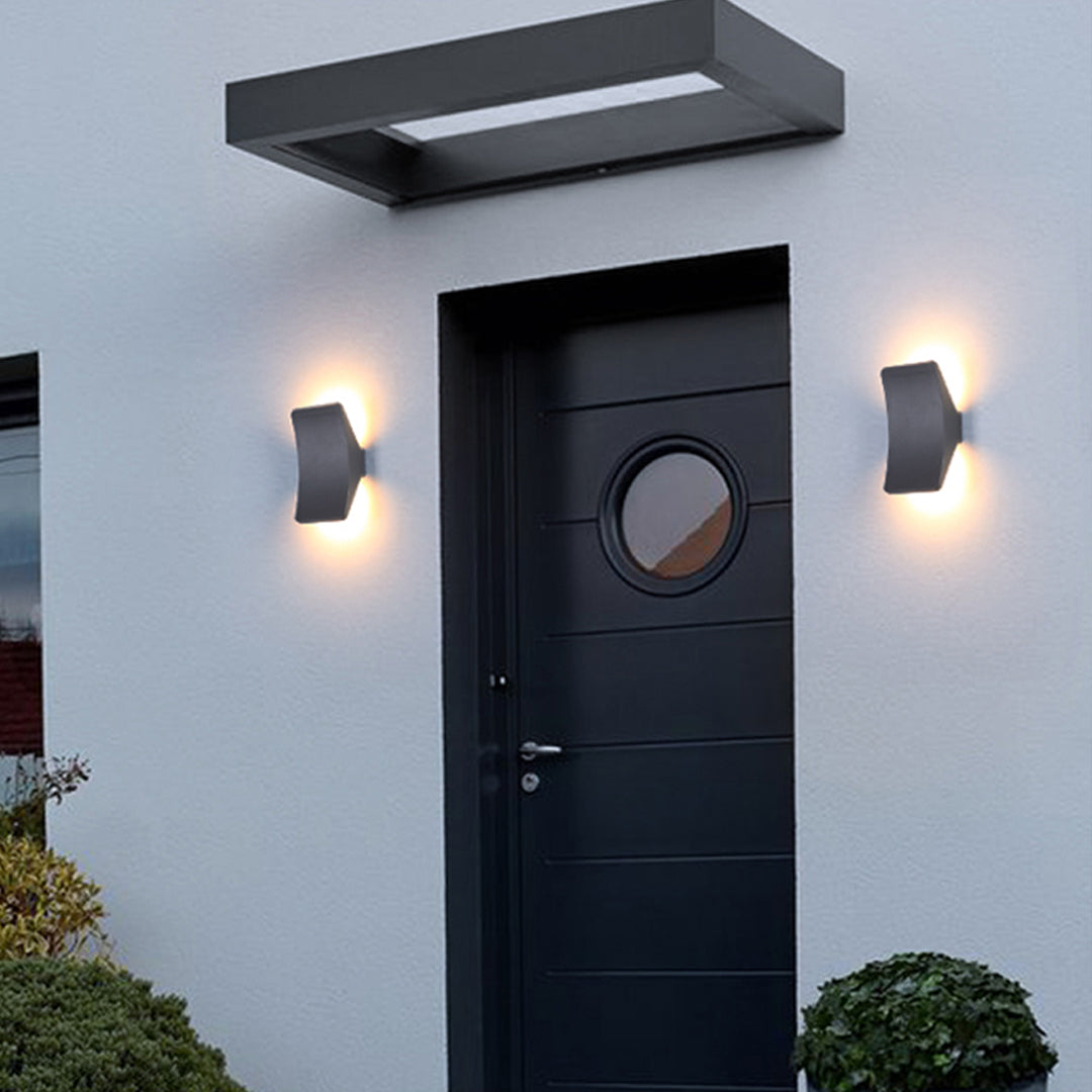 Halaay LED Waterproof Minimalist Glass Outdoor Wall Lights