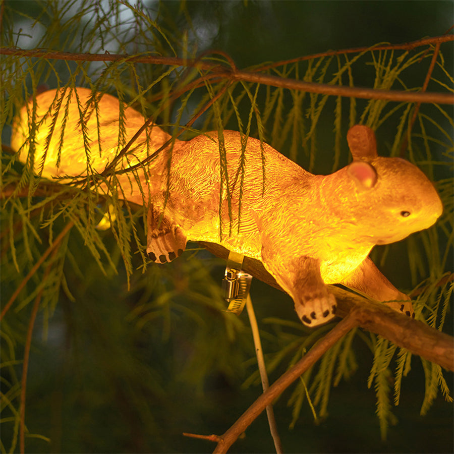 Giles Solar Animal LED Art Resin Outdoor Hanging Lights