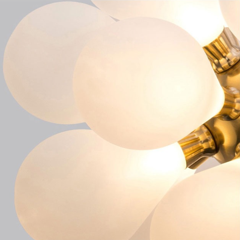 Valentina Chic Clustered Glass Bubble Pendant Light - Neutral Decor