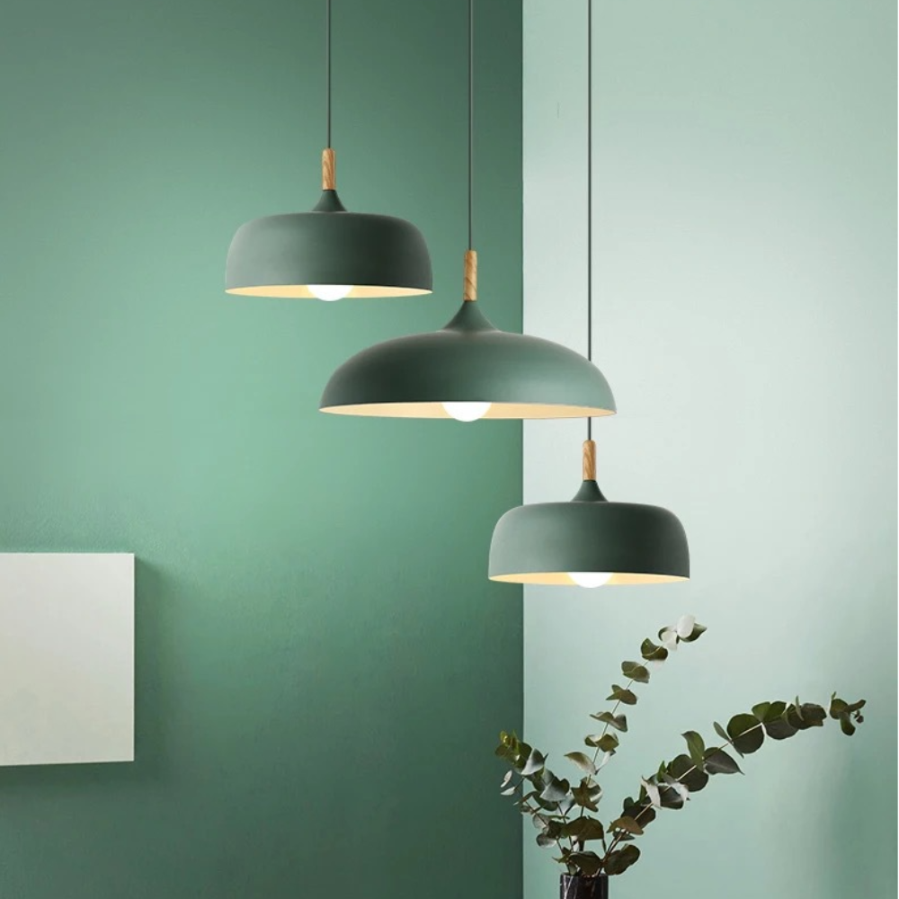 Aria Modern Pendant Light Dome Macaron Dining Room - Neutral Decor