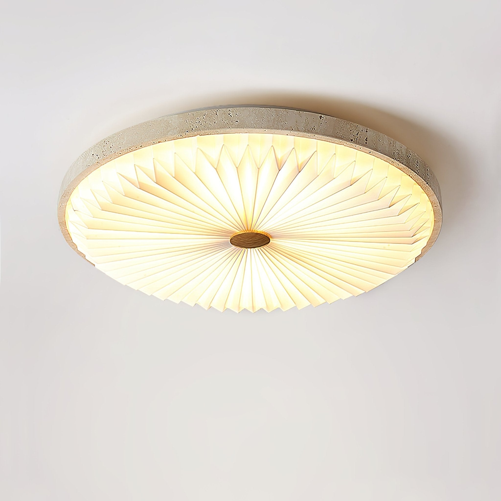 Ciloraris Textured Travertine Ceiling Light-Neutral Decor