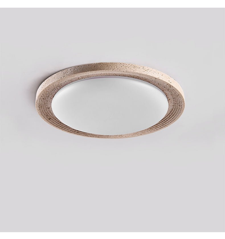 Orinir Minimalist Travertine Ceiling Light-Neutral Decor
