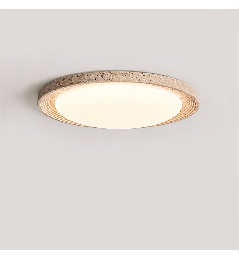 Orinir Minimalist Travertine Ceiling Light-Neutral Decor